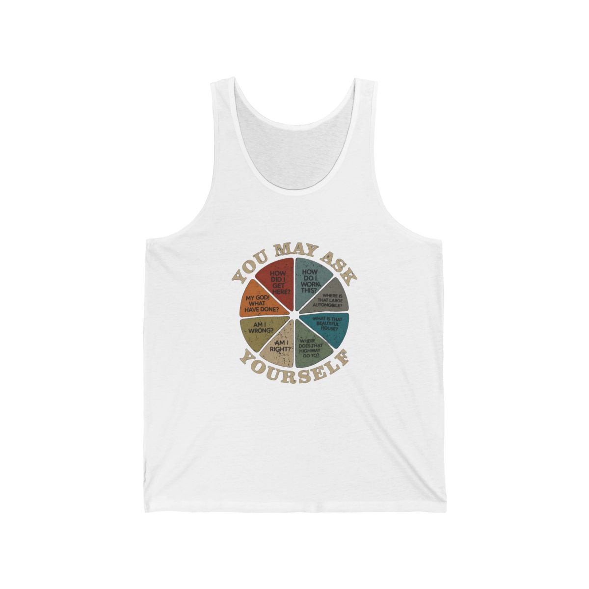 Talking Heads You May Ask Yourself Vintage Tank Top