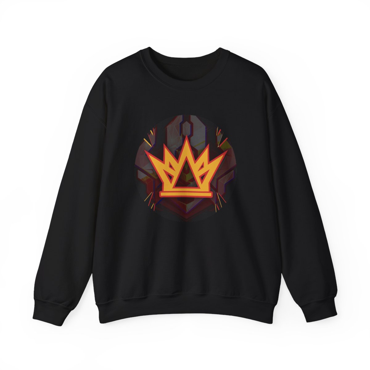 Flaming Crown Crewneck Sweatshirt | Fire King Symbol | Kingsman | Kingsman265