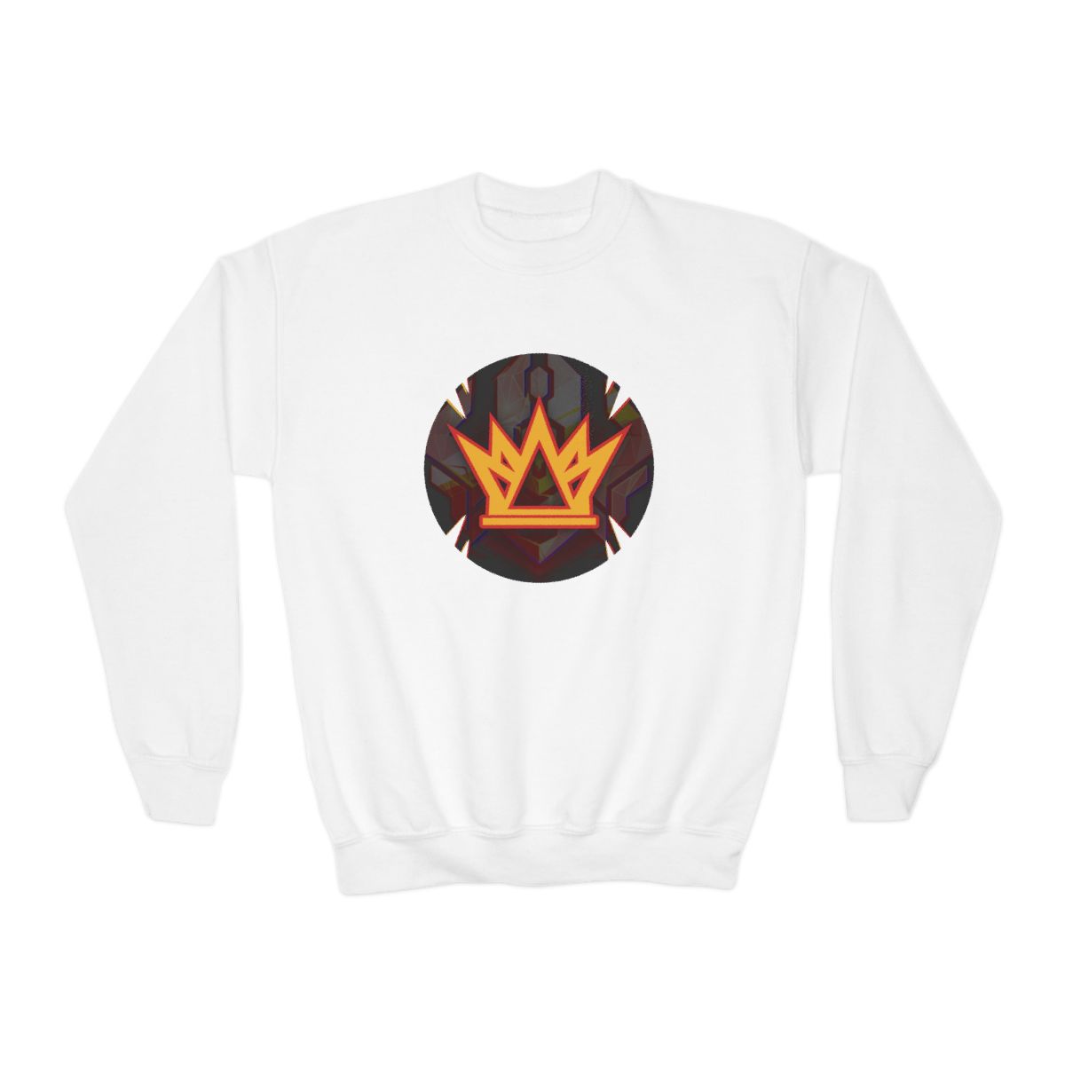 Flaming Crown Crewneck Sweatshirt | Fire King Symbol | Kingsman | Kingsman265 (Kids) - Kingsman265 official Sweatshirts merch